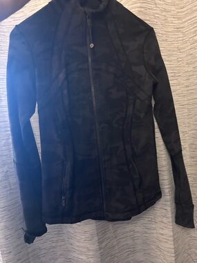 lululemon athletica Black Camouflage Zip-Up Jacket